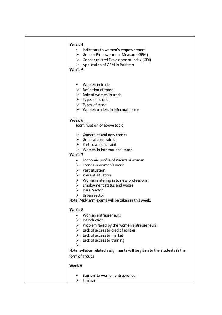 Women gender studies essays