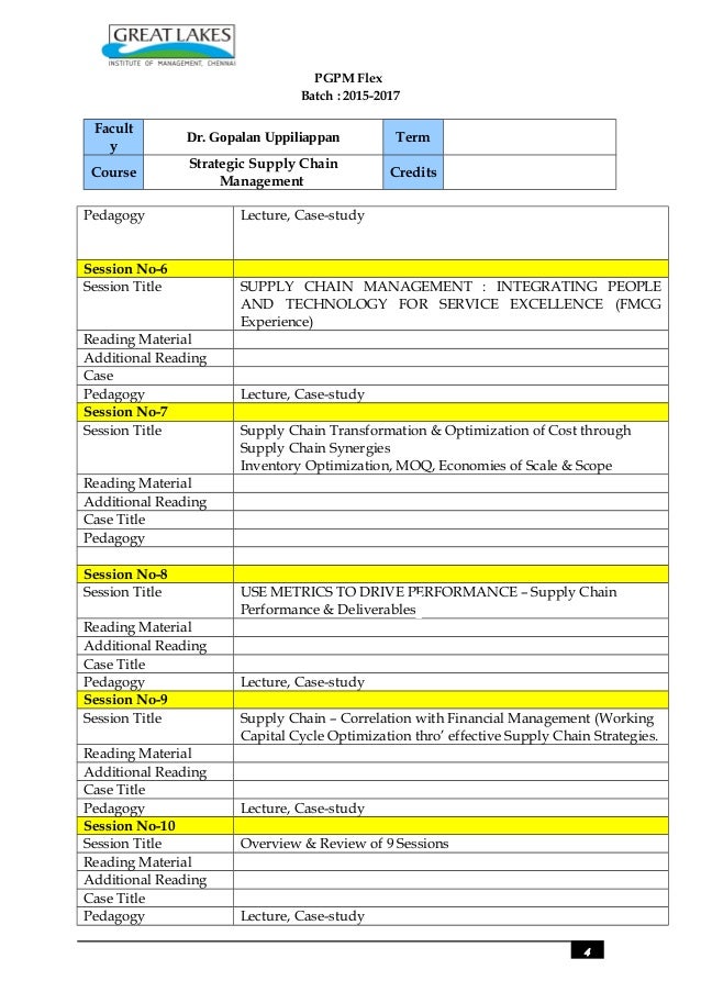 course overview template
