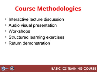 Ics Course Course Overview on Incident Command System | PPTX