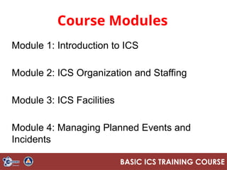 Course Overview on Incident Command System | PPTX