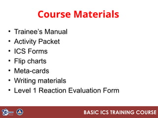Course Overview on Incident Command System | PPTX