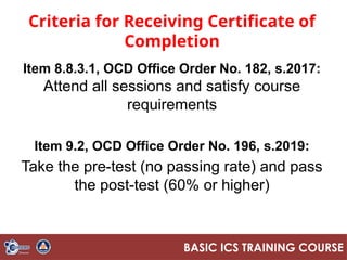 Course Overview on Incident Command System | PPTX
