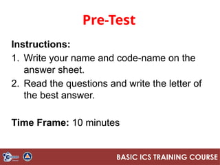 Course Overview on Incident Command System | PPTX