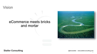 24
Statler Consulting @stevestatler www.statlerconsulting.com
eCommerce meets bricks
and mortar
Vision
 