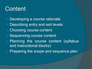 Course Planning and Syllabus Design | PPTX | Educational Assessment ...
