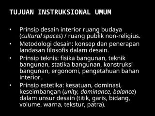 Course Plan of Interior Design Pada Rumah | PPT
