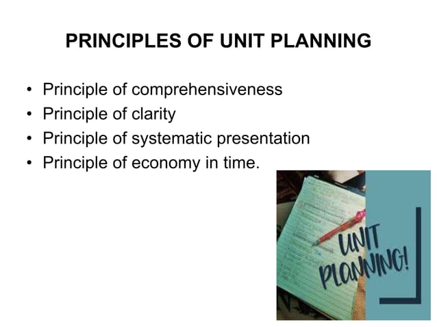 COURSE PLAN &UNIT PLAN | PPTX | College Planning | College Education
