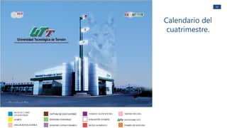 22
Calendario del
cuatrimestre.
 