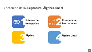 Course presentation linear algebra ea2021