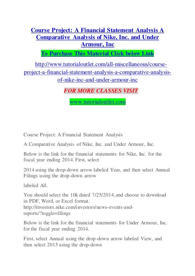 nike financial report