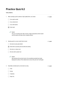Coursera 3D Printing Hardware Questions and Answers | PDF