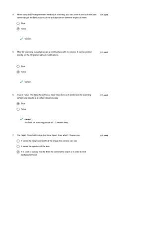 Coursera 3D Printing Software Questions and Answers | PDF
