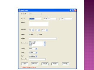 Course registration system