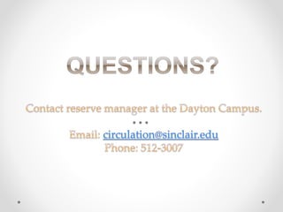 Course reserves   7 Removing Items from Multiple Courses