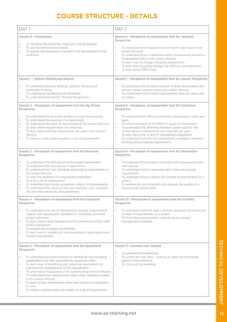 Systems Engineering training brochure | PDF