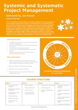 Systems Engineering training brochure | PDF