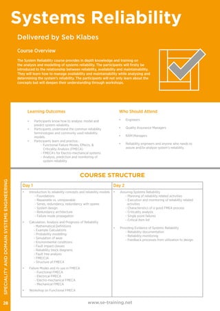 Systems Engineering training brochure | PDF