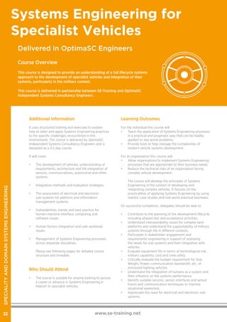 Systems Engineering training brochure | PDF