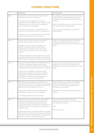 Systems Engineering training brochure | PDF
