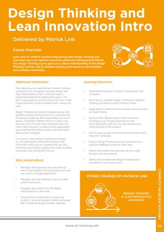 Systems Engineering training brochure | PDF