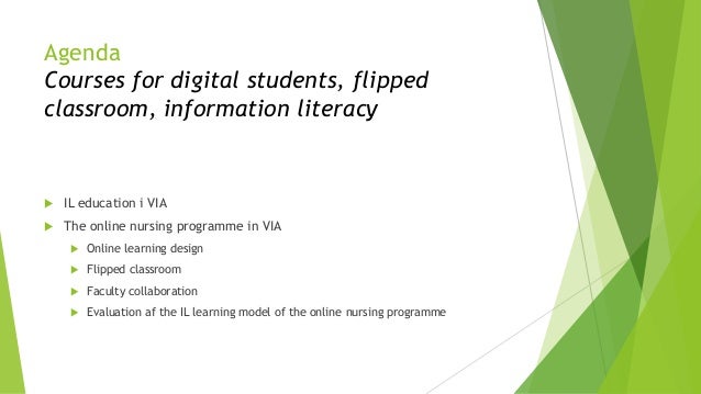 courses for digital students and flipped classroom online agenda for students