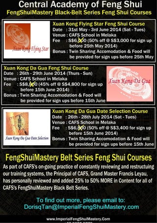 CAFS Black Belt Series Feng Shui Courses
