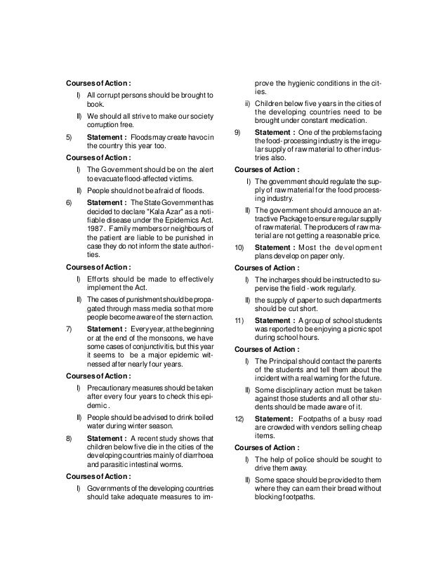 Courses of action cetking must do 50 questions pdf for
