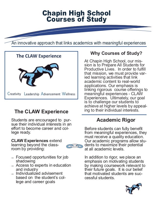 CHS Courses of Study