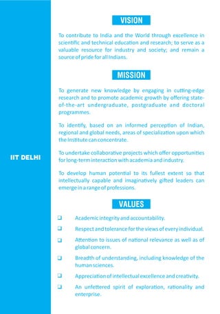Courses of Study at INDIAN INSTITUTE OF TECHNOLOGY DELHI | PDF
