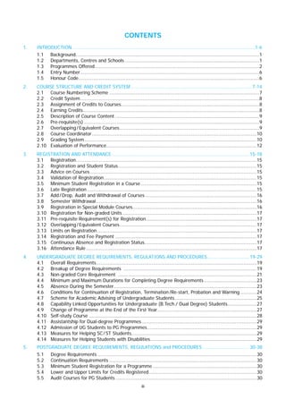 Courses of Study at INDIAN INSTITUTE OF TECHNOLOGY DELHI | PDF