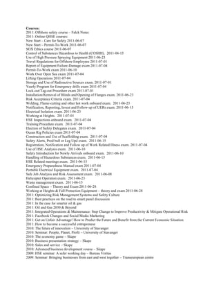 Course References Courses, references and recommendations | PDF