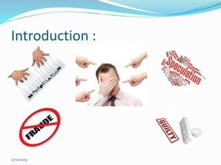 Introduction :
27/10/2015
 