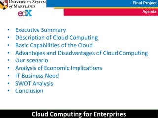 FInal Project - USMx CC605x Cloud Computing for Enterprises - Hugo ...