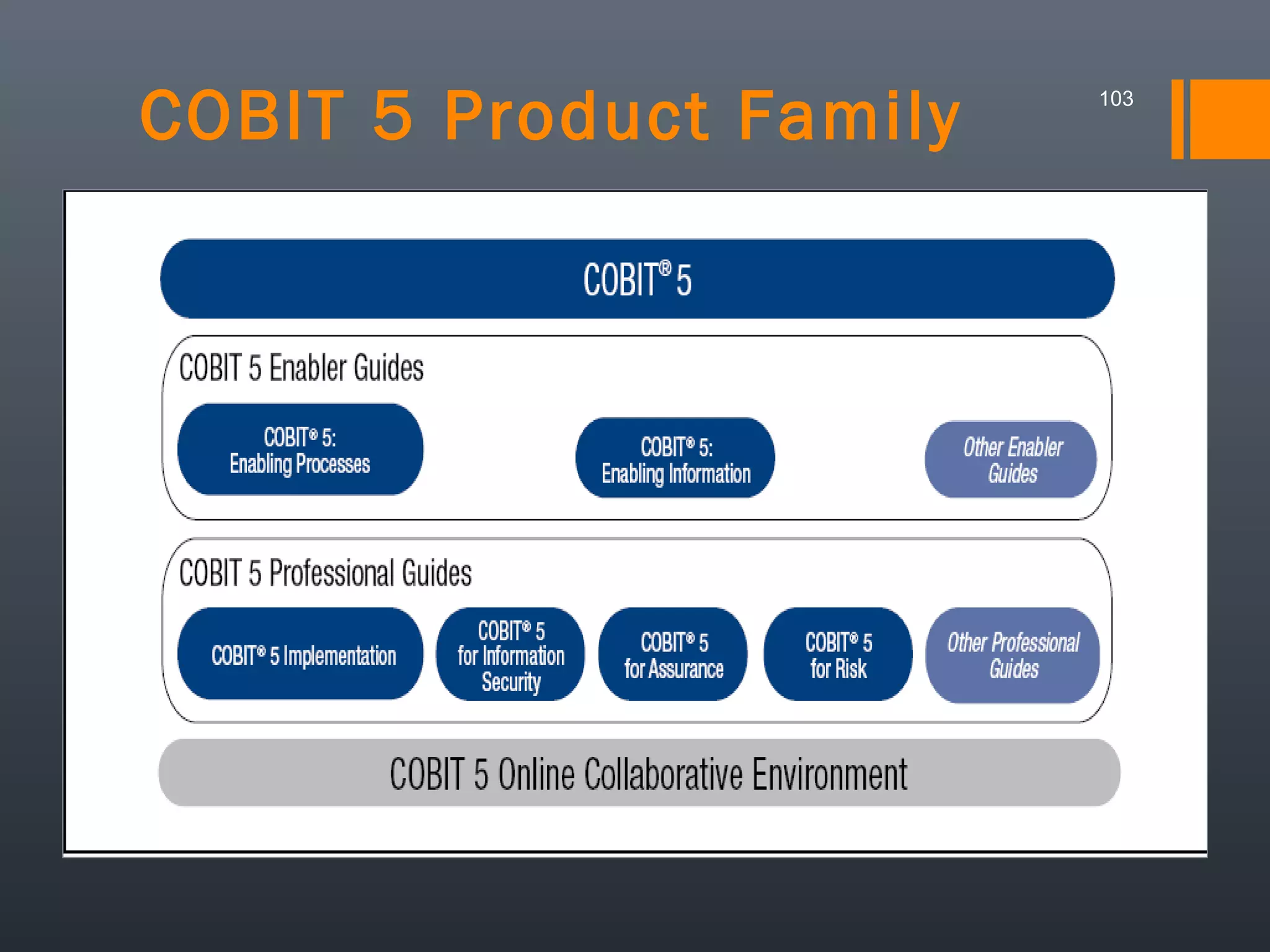 COBIT 5 Product Family

103

 