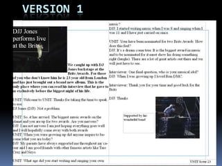 Double page research spread 2The title stands out so it will make people want to read about it. I think more teenagers will read it because it is about teenagersNME have also included in quote to break up the text and they have also broken the text up into columns Most double page spread will have a big picture in them and this attracts the readers to read them.NME have also included a side bar to add in extra information that has not been included in the main body text