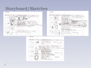Storyboard/Sketches
 