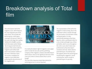 Breakdown analysis of Total
film
 