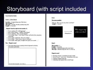Storyboard (with script included 