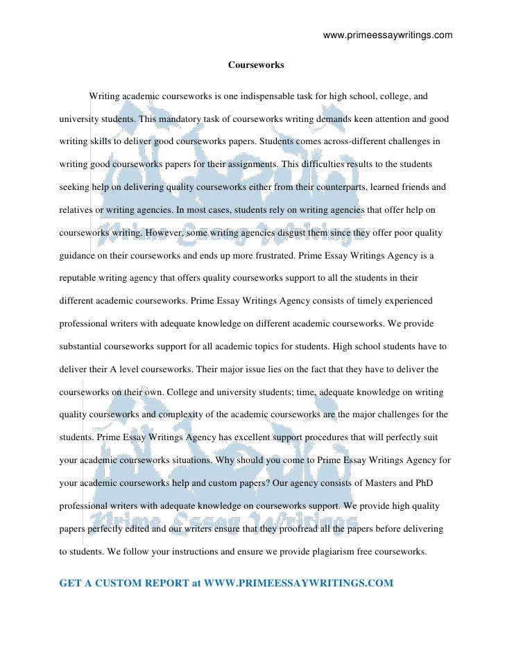 Coursework meaning picture