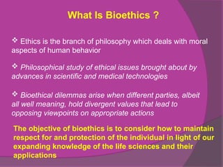 Comprehensive Overview of Bioethics: Principles, History, and ...