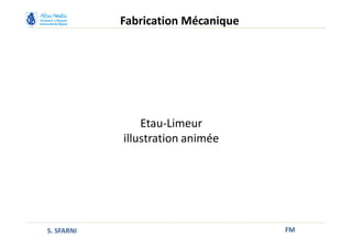 FM
Fabrication Mécanique
S. SFARNI
Etau-Limeur
illustration animée
 