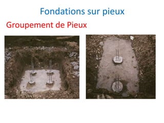 Groupement de Pieux
Fondations sur pieux
 