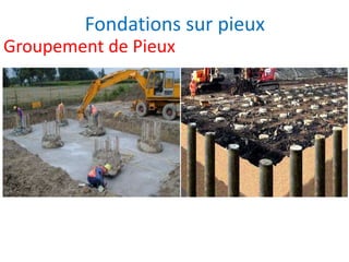 Groupement de Pieux
Fondations sur pieux
 