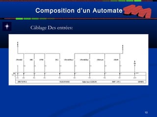 10
Composition d’un Automate
Câblage Des entrées:
 