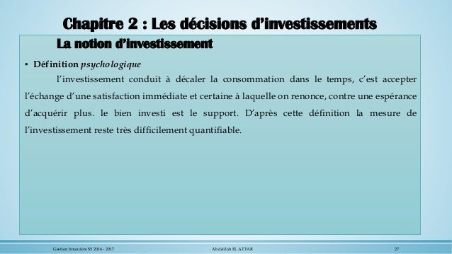Cours Gestion Financiere S5 Economie Et Gestion