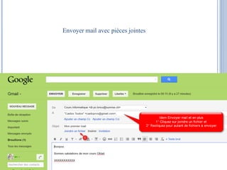 Envoyer mail avec pièces jointes 
 