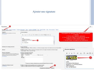 Ajouter une signature 
 