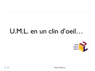 Alaya Raddaoui31
U.M.L. en un clin d’oeil…
 
