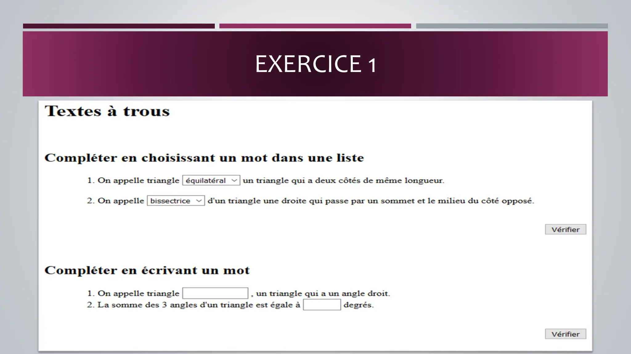 EXERCICE 1
 