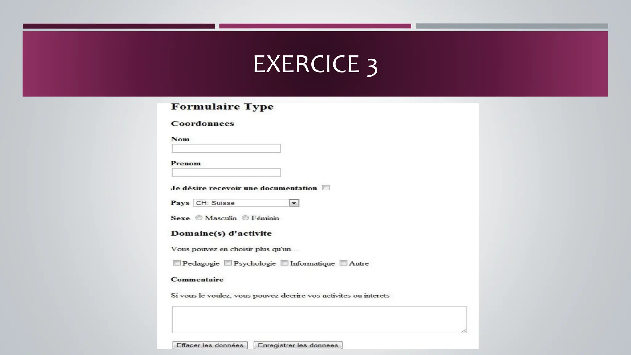 EXERCICE 3
 